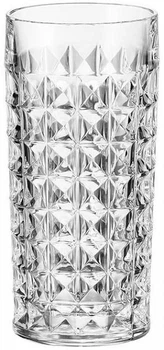 Високі склянки для води набір Bohemia Diamond 260 мл 6шт богемське скло Чехія