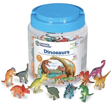Dinosaur Counters Фигурки динозавров 60 шт. от Learning Resources
