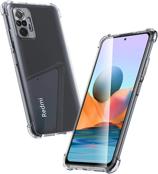Прозрачный чехол UltraAir MultiCam для Xiaomi Redmi Note 10 Pro (усиленный углами) (20813)