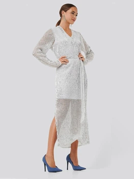 Сукня NA-KD 1017000604 EU36 (92347EU36) Сріблястий