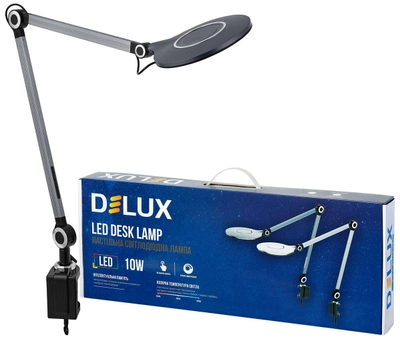 Настільна світлодіодна лампа Delux TF-530 10 Вт чорна (90018131)
