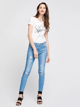 Джинсы с потертостями Vero Moda 317349549 M (90558M) Синий