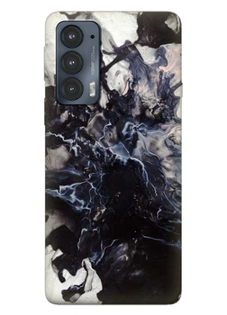 Силиконовый чехол ПринтОК для Motorola Edge 20 - Взрыв мрамора