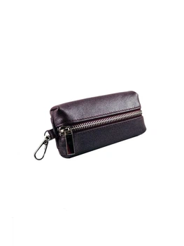 Ключница женская кожаная DeKOL Classic-7766с бордо блеск