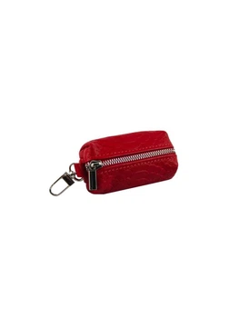 Ключница женская кожаная DeKOL Classic mini-7760pit красный питон