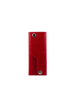 Ключница женская кожаная DeKOL 040085-7760pit красный питон