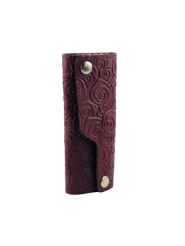 Ключница женская кожаная DeKOL 040085-7766r бордо розы