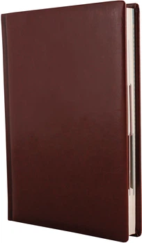 Ежедневник недатированный Optima Gloss А5 320 страниц в линию Коричневый (O25402-07)