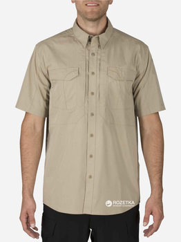 Рубашка тактическая 5.11 Tactical Stryke Shirt - Short Sleeve 71354 L Khaki (2000980390724)