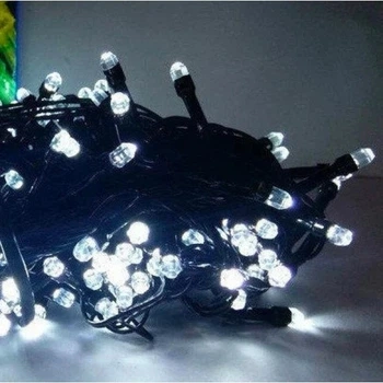 Гирлянда светодиодная 100 LED 5 м с контроллером 8 режимов мигания (82056-Нов) Белый