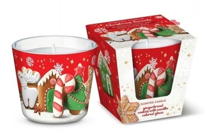 Свічка ароматизована в склі Bartek Candles Різдвяні солодощі 115г. Пряники