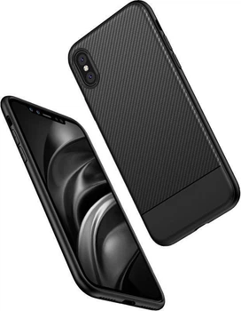 Чехол-накладка Ipaky Carbon Fiber Series/Soft TPU Case iPhone XS Black