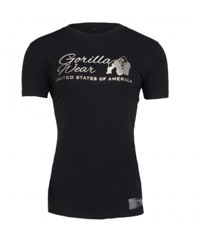 Футболка Gorilla Wear Luka T-shirt XS Черно-серебристая (9150598800)