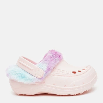 Детские кроксы-сабо утепленные для девочки Coqui Husky 9751 26/27 Candy pink/Rainbow (8595662632390)
