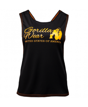 Майка Gorilla Wear Odessa Cross Back Tank Top L Черная/Неоново-оранжевая (9110392503)