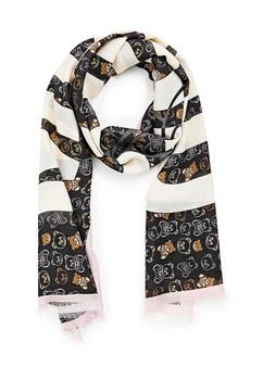 Шарф Moschino женский черный (3314-1)