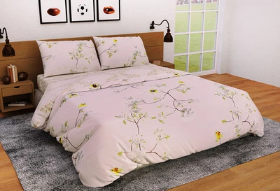 Постільна білизна Ранфорс Органік Р 545Д Leleka-Textile полуторний кольоровий (1714/5166)