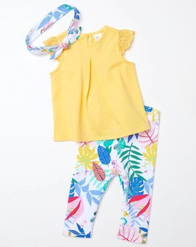Комплект (легінси + футболка) H&M 74см (0577825004) жовтий