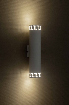 Светильник настенный бра 100lamp Greece под две лампы E27 белый (NL 2440 WH)