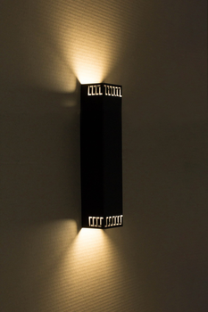 Бра в стиле лофт 100lamp Greece на две лампы Е27 черный (SQ 2440 BK)