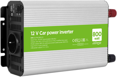 Автомобільний інвертор EnerGenie EG-PWC800-01 на 800 Вт