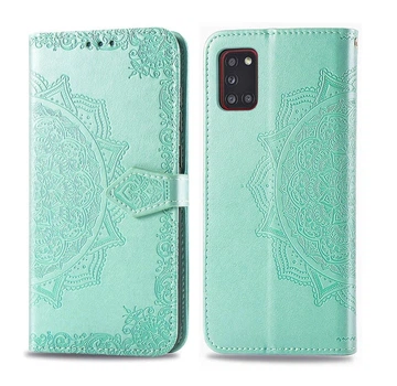 Чехол Vintage для Samsung Galaxy A31 2020 / A315F книжка с визитницей Бирюзовый Без Бренда