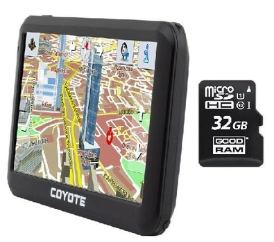 GPS навигатор COYOTE 556 Mate PRO 256mb 8gb 5 дюймов с картами навигации + Карта памяти 32GB UHS-1