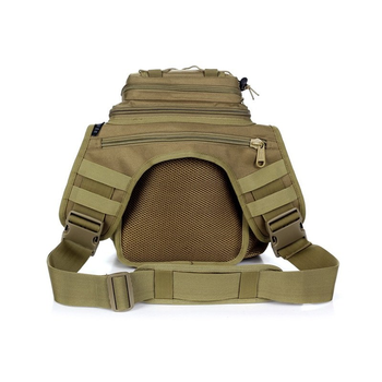 Тактическая плечевая сумка D5-2013, Wolf brown (K306)