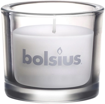 Свеча Bolsius 80/92 в стекле Белая (880302)