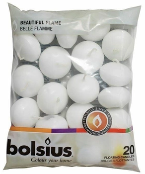 Плавающие свечи Bolsius 20 шт Белые (253702)