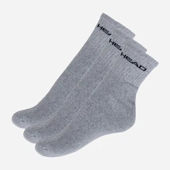 Набір шкарпеток HEAD Short Crew 3P Unisex 771026001-400 35-38 р 3 пари Сірий (8718824462592)