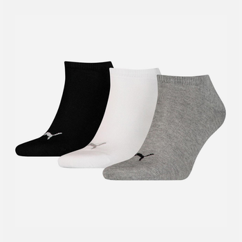 Набор носков Puma Unisex Sneaker Plain 90680715 35/38 3 пары Grey-White-Black (8718824271194)