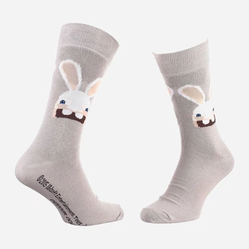 Носки мужские Disney Lapins Cretins 93153261-6 39-42 Бежевые (3349610010946)