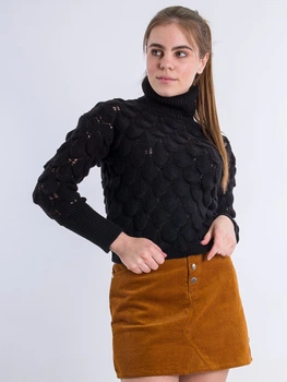 Свитер с высоким горлом BEBE PLUS 22831 M (75200M) Черный