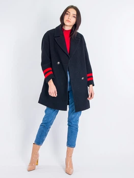 Пальто з нашивкою "TIGERS" Only 117327504 XS (71472XS) Чорний