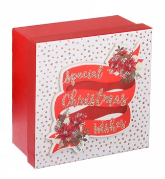 Новорічна подарункова коробка "Special Christmas Wishes", 20х20х8 см