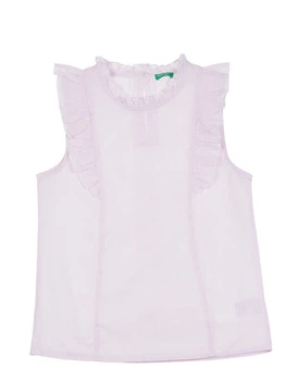 блузка с рюшами Benetton 5AMJ5T1C0 150 cm (87569150cm) Розовый