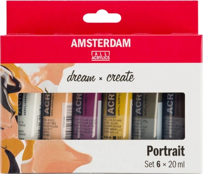 Zestaw farb akrylowych Royal Talens Amsterdam Standard 6 x 20 ml (8712079451134)