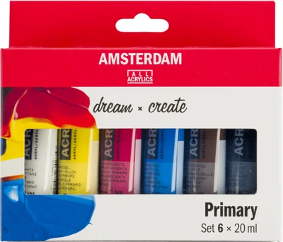 Набір акрилових фарб Royal Talens Amsterdam Primary 20 мл x 6 шт. (8712079451158)