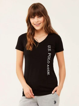Футболка U.S. Polo Assn 16596 S Чёрная (8680557327182)