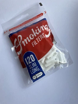 Фільтри для самокруток SMOKING SLIM LONG 6х22 мм