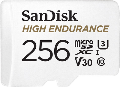 Карта памяти SanDisk High Endurance microSDXC 256GB Class 10 U3 V30 (SDSQQNR-256G-GN6IA)