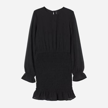 Сукня коротка жіноча H&M 0918905 36 Чорна (KAY2000001107386)