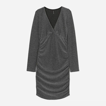 Сукня міді жіноча H&M 0928254 XS Срібляста (2000001103395)