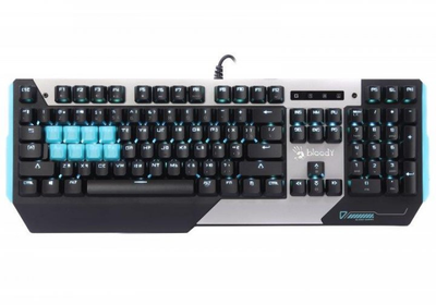 Клавіатура A4Tech Bloody B865 LK Blue Gun Grey USB (B865 LK Blue Gun Grey)