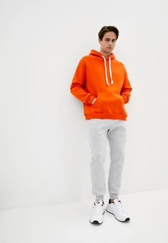 Худи Solo спортивное оверсайз на флисе One Size Оранжевый Mn1122