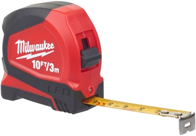 Рулетка метрическая Milwaukee с LED подсветкой 12 мм 3 м (48226602)