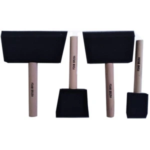 Паралонновая кисть(4 шт)Sherwin-Williams Foam Brushes, плоская 1",2",3",4"
