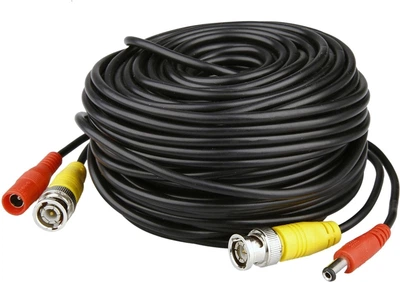 Патчкорд комбинированный Voltronic коаксиальный+питание BNC+DC 18.3 м Q100 Черный (YT16060)