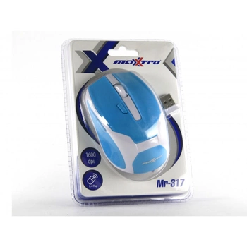 Мышь Wireless Maxxtro Mr-317 Blue 2.4GHz 1200 до 1600 dpi